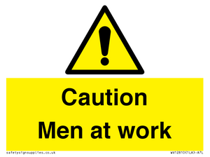 Caution Men at work